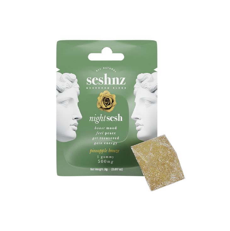 Seshnz Night Time Gummies - 500 Mg - Pineapple Breeze