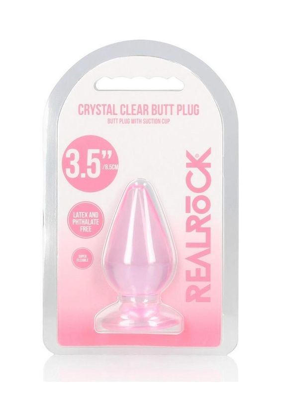 RealRock Crystal Clear 3.5" Anal Plug