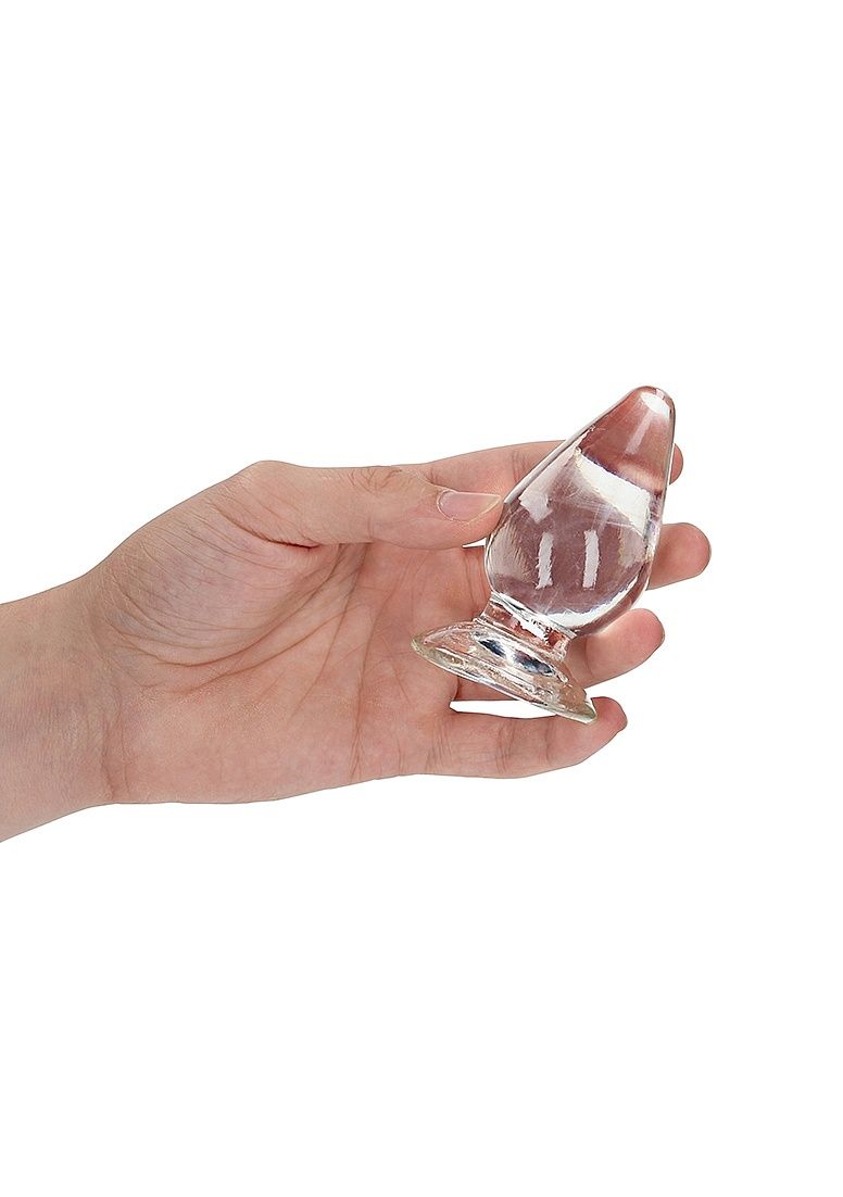 RealRock Crystal Clear 3.5" Anal Plug, Color: Translucent