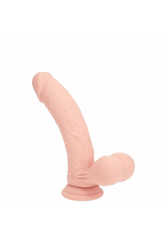 RealRock 6" Rechargeable Dual Layered Vibrating Dildo with Weighted Balls