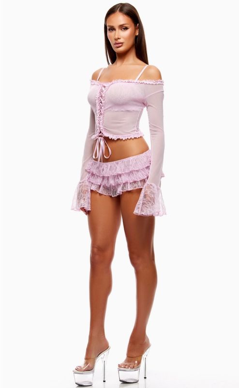 Soft Girl Era 3 Piece Sheer Mesh Set