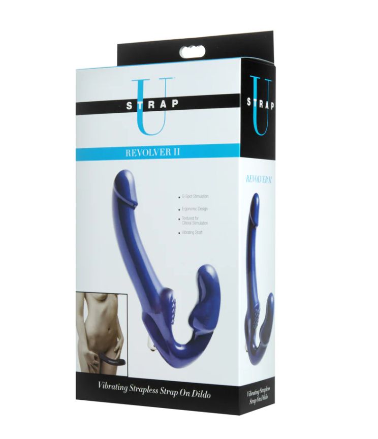 Strap U Revolver II Vibrating Strapless Strap On