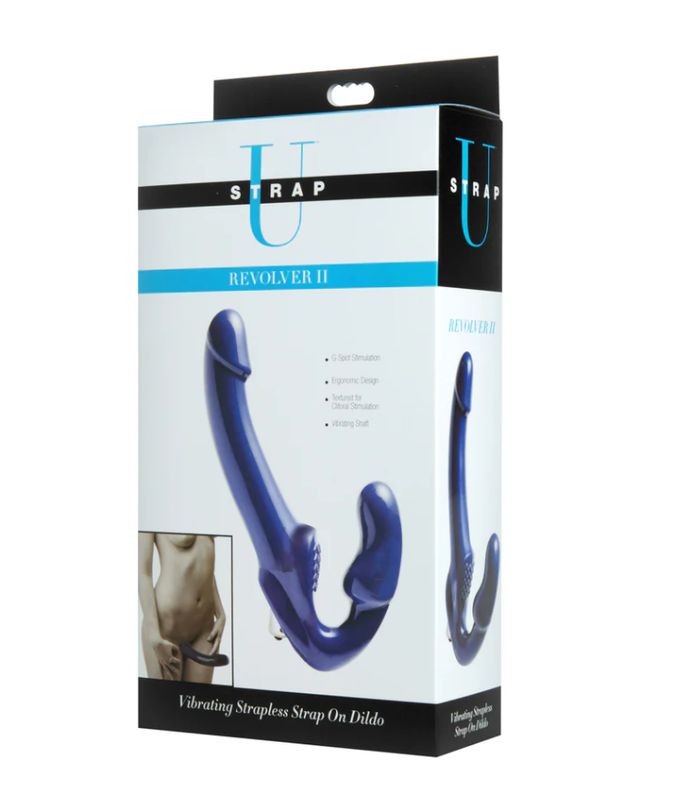 Strap U Revolver II Vibrating Strapless Strap On