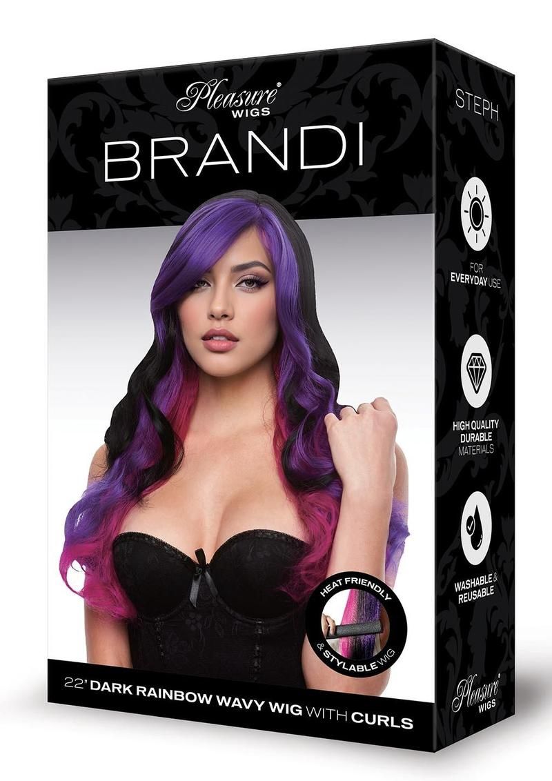 Brandi Wavy Rainbow Wig