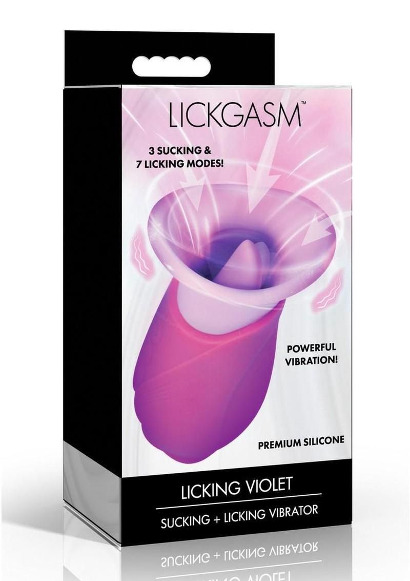 Lickgasm Licking Violet Sucking &amp; Licking Vibrator