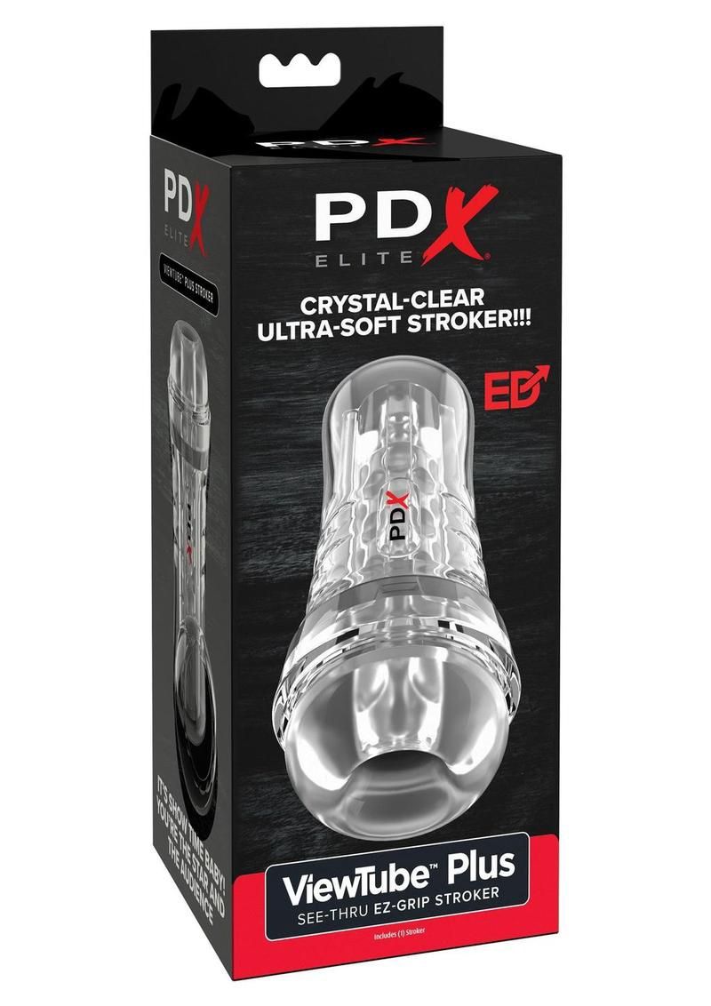 PDX Elite ViewTube See-Thru EZ-Grip Stroker