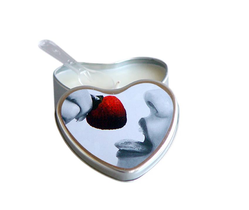 Earthly Body Hemp Seed Edible Massage Candle, Flavor: Strawberry