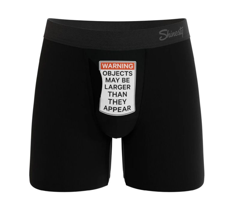 Shinesty The Rear View Size Warning Ball Hammock Pouch Underwear