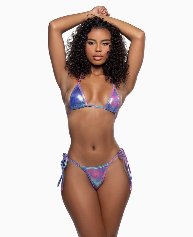 Shimmer Tie-Side Bikini Set