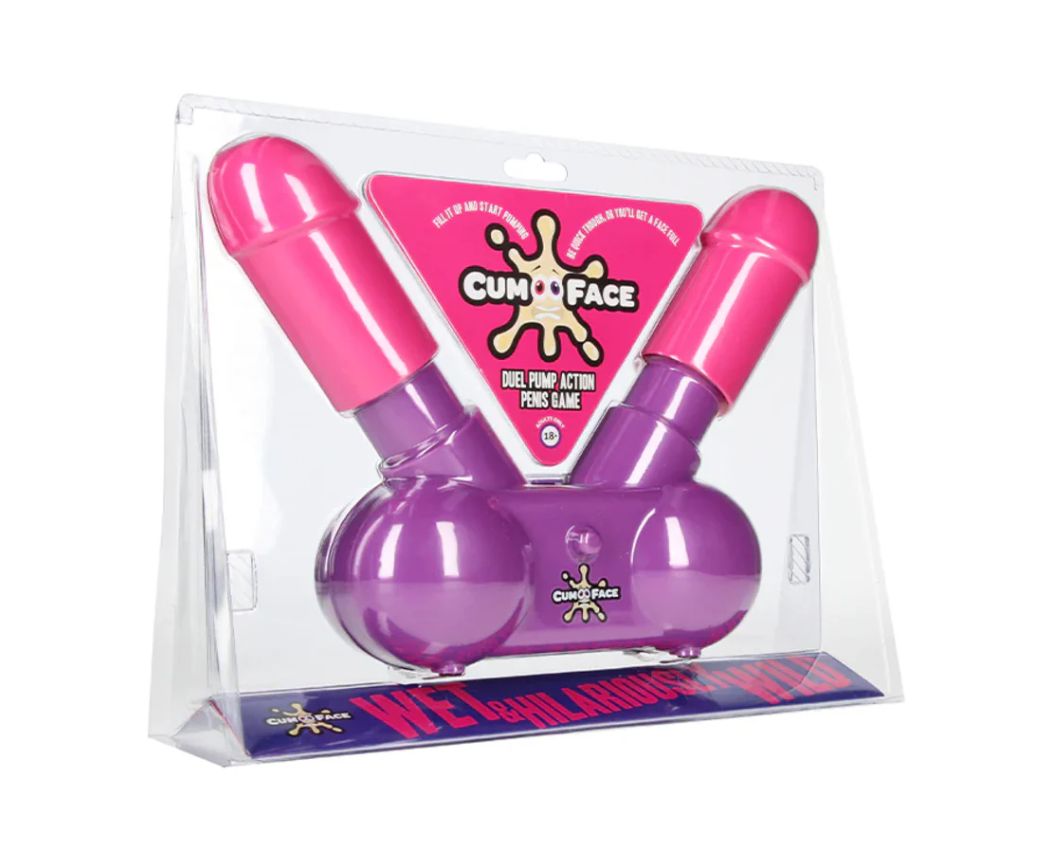 Cum Face Dual Pump Action Penis Game
