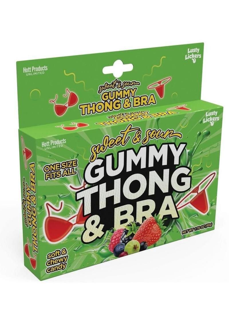 Sweet and Sour Gummy Thong and Bra