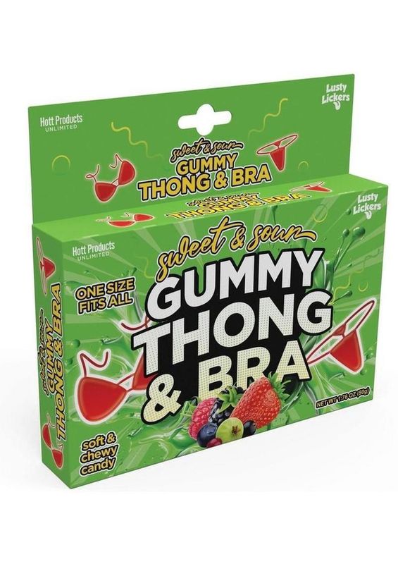 Sweet and Sour Gummy Thong and Bra