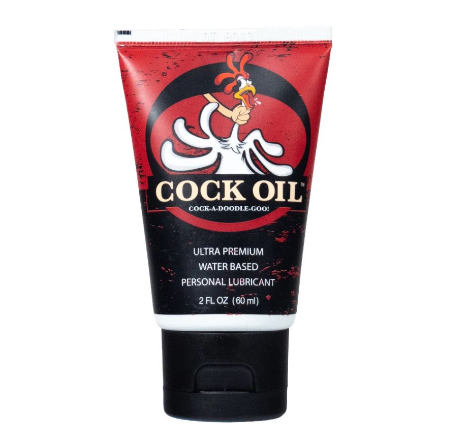 Cock Oil Water-Based Lubricant, Size: 2 oz Squeeze Tube