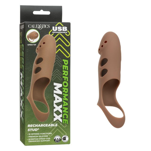Performance Maxx Rechargeable Stud, Color: Caramel
