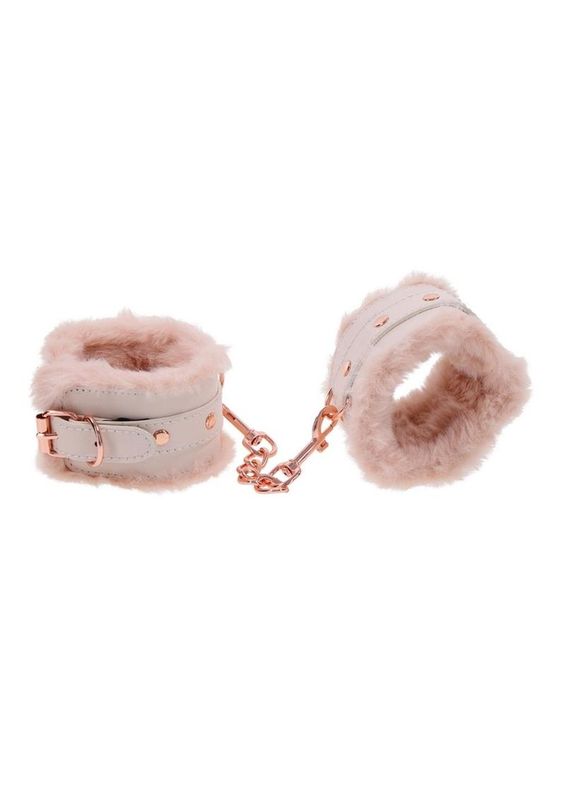 Sex &amp; Mischief Peaches ‘n CreaMe Fur Handcuffs