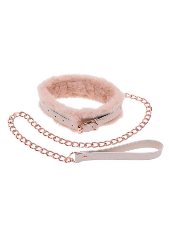 Sex &amp; Mischief Peaches ‘n CreaMe Fur Collar &amp; Leash