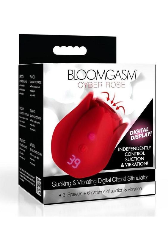 Bloomgasm Cyber Rose Sucking &amp; Vibrating Digital Stimulator