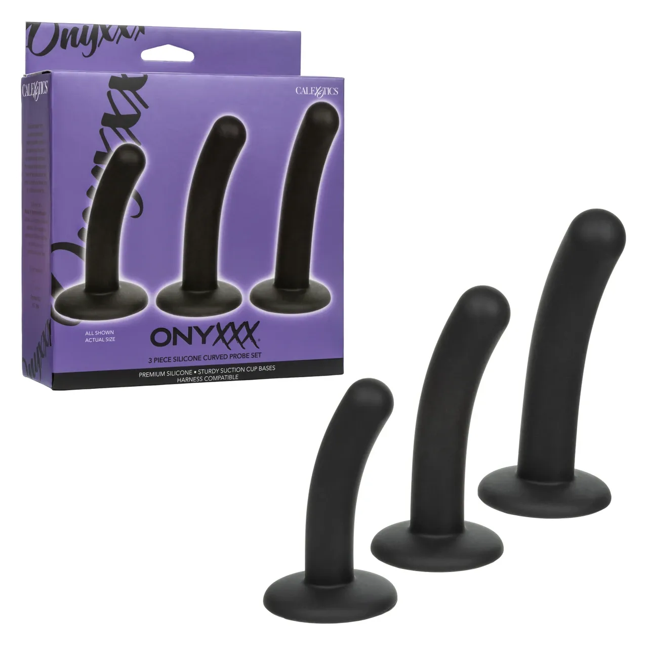 Onyxxx 3 Piece Silicone Curved Probe Set