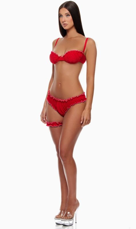 Shimmer Nights Ruched Bra Set