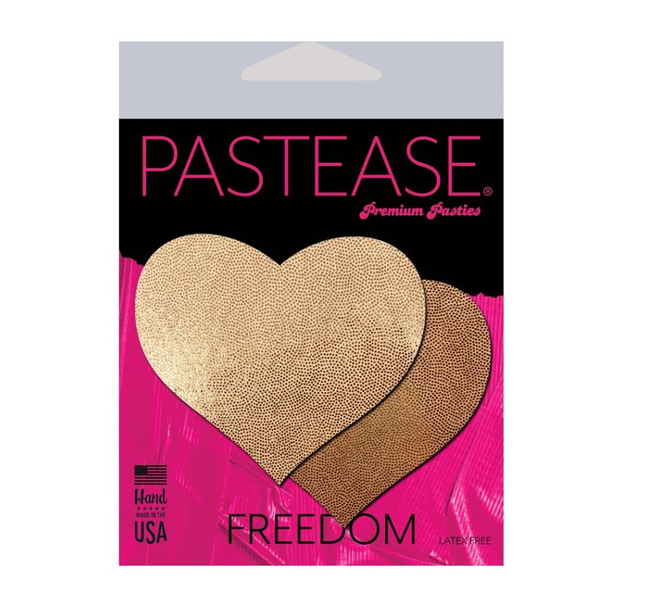 Pastease Liquid Rose Gold Heart Pasties