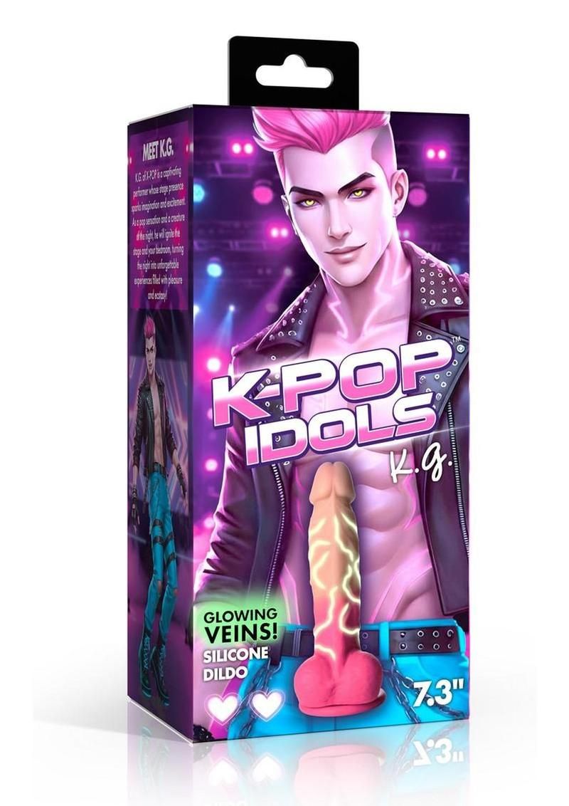K Pop K.G. Glow in the Dark Silicone Dildo