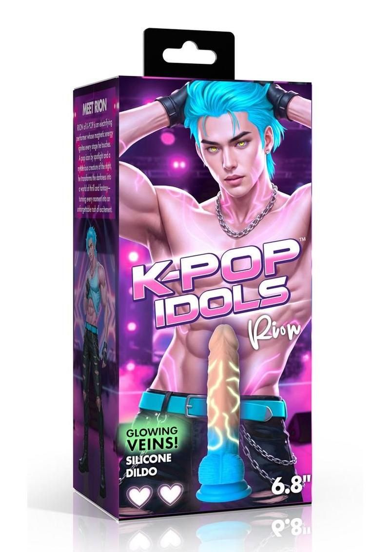K Pop Rion Glow in the Dark Silicone Dildo