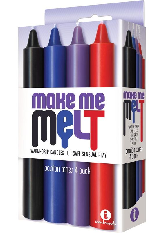 Make Me Melt Passion Tones Warm-Drip Candles (4 Pack)