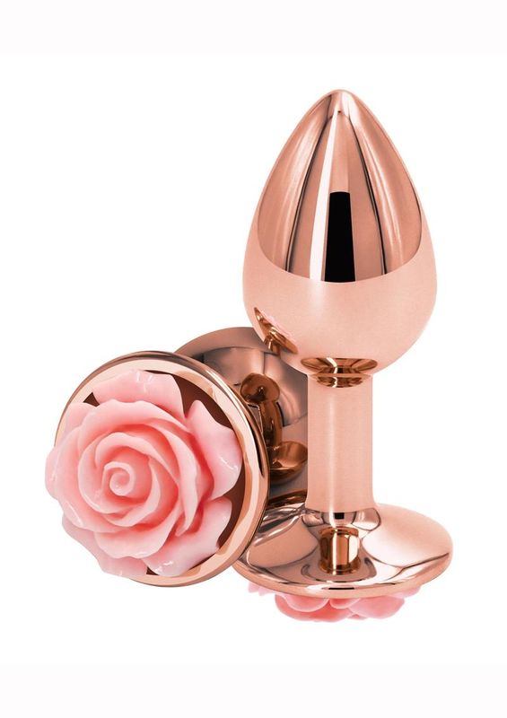 Rear Assets Pink Rose Aluminum Small Plug