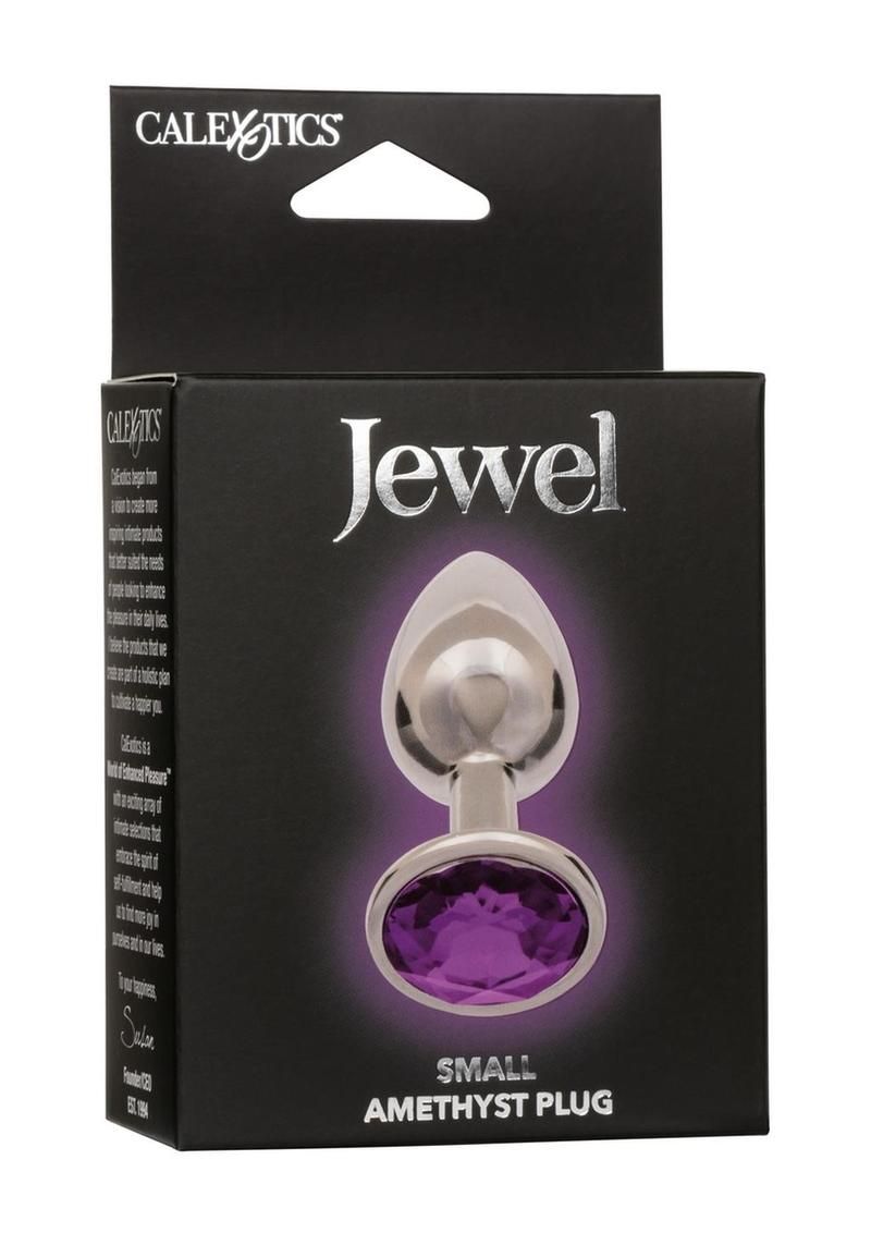 Jewel Amethyst Purple Aluminum Small Plug