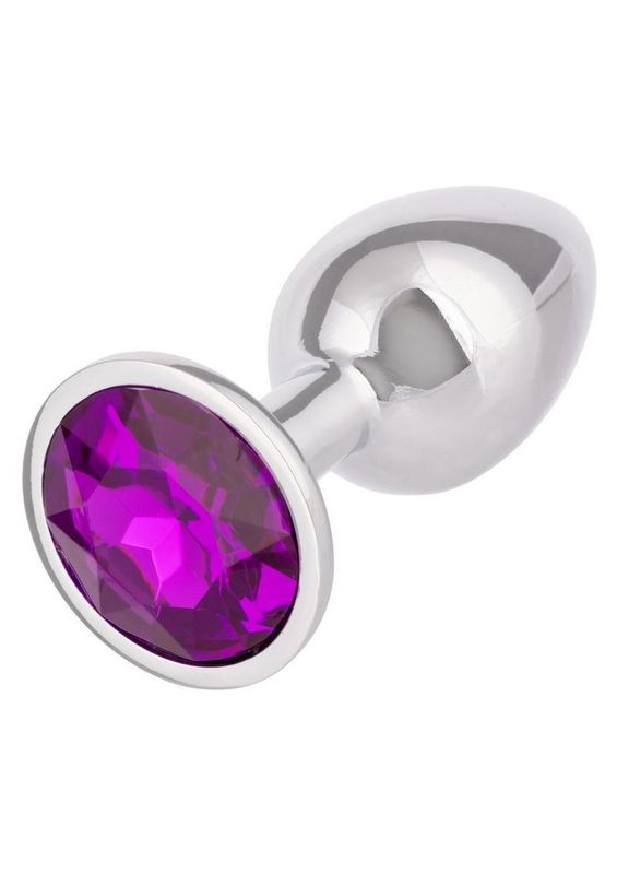 Jewel Amethyst Purple Aluminum Small Plug