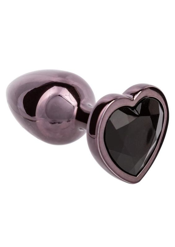 Jewel Black Diamond Heart Small Plug