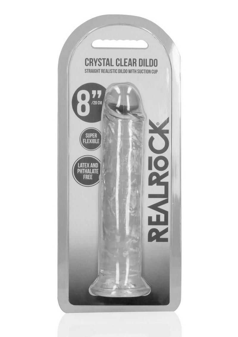 RealRock Crystal Clear 8" Dildo