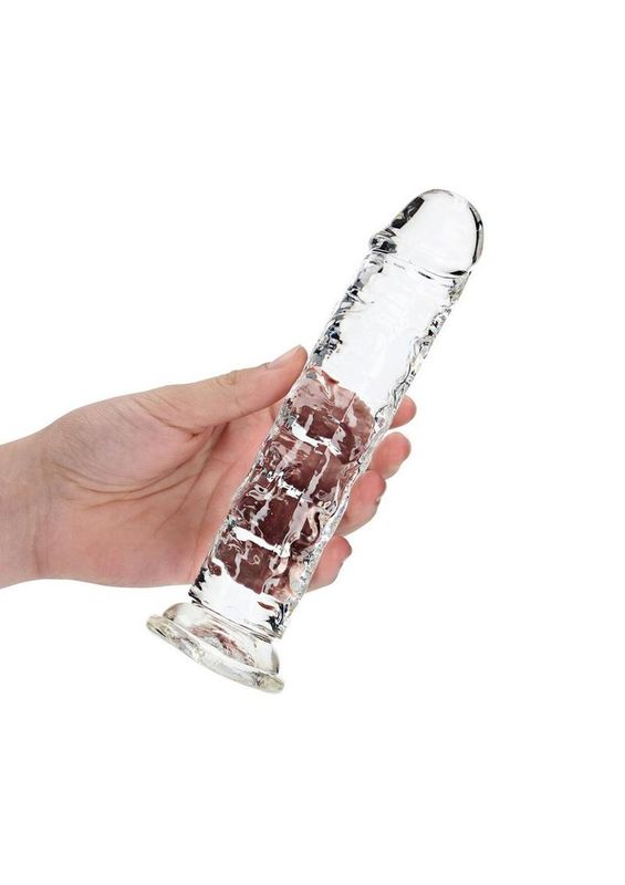 RealRock Crystal Clear 8" Dildo