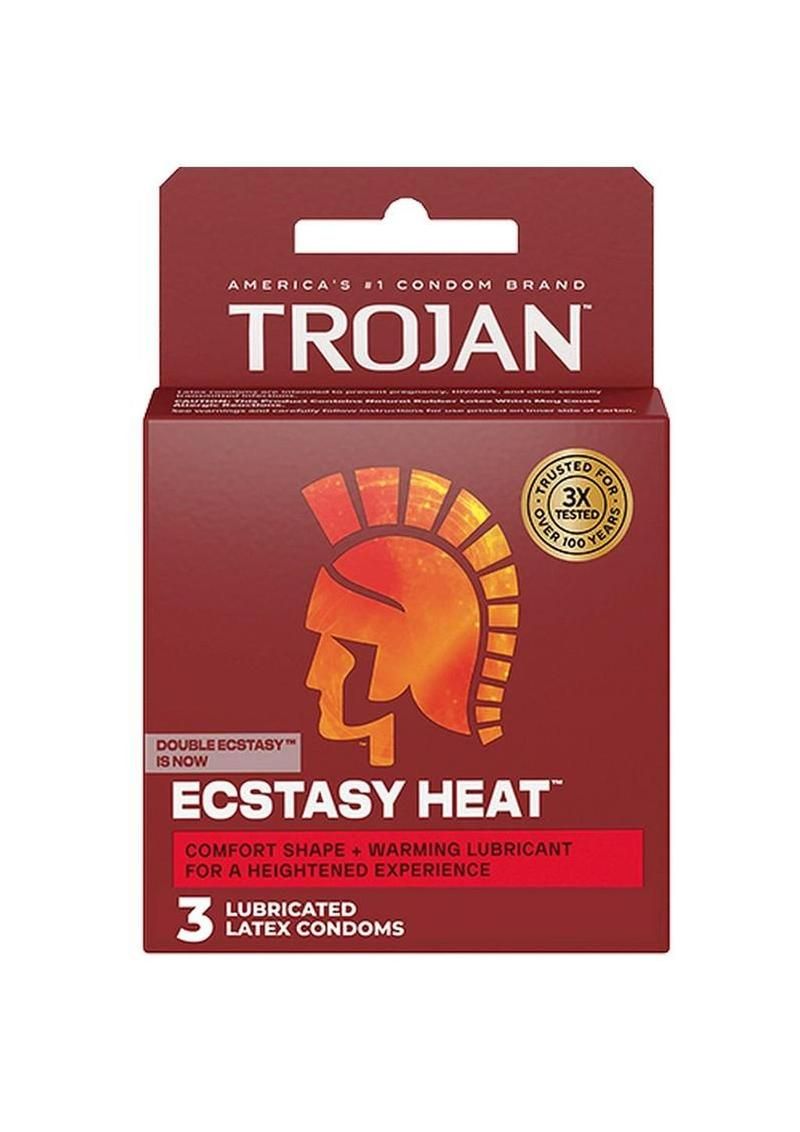 Trojan Ecstasy Heat 3 Pack