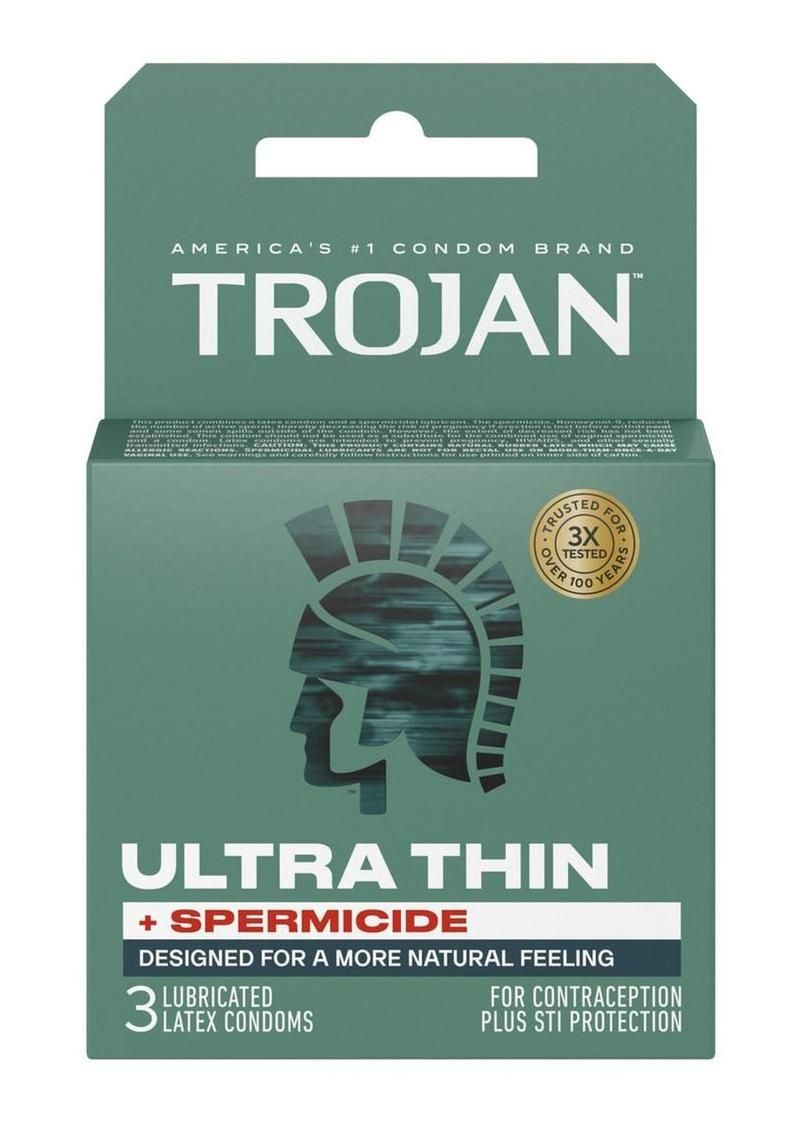 Trojan Ultra Thin Spermicide 3 Pack