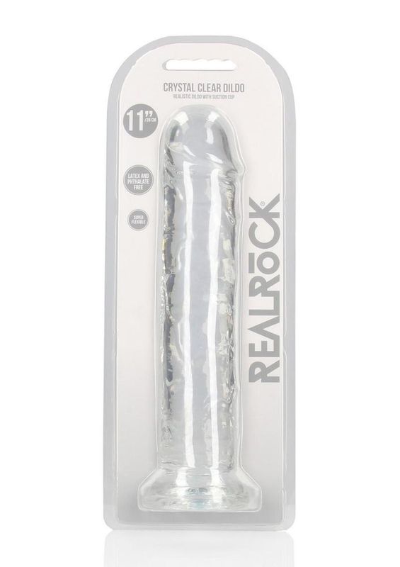 RealRock Crystal Clear 11" Dildo