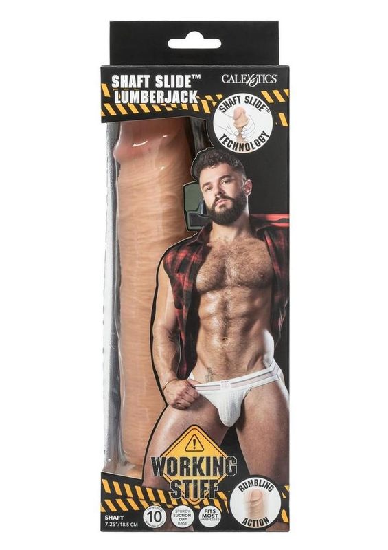 Working Stiff Shaft Slide Lumberjack Vibrating Dildo