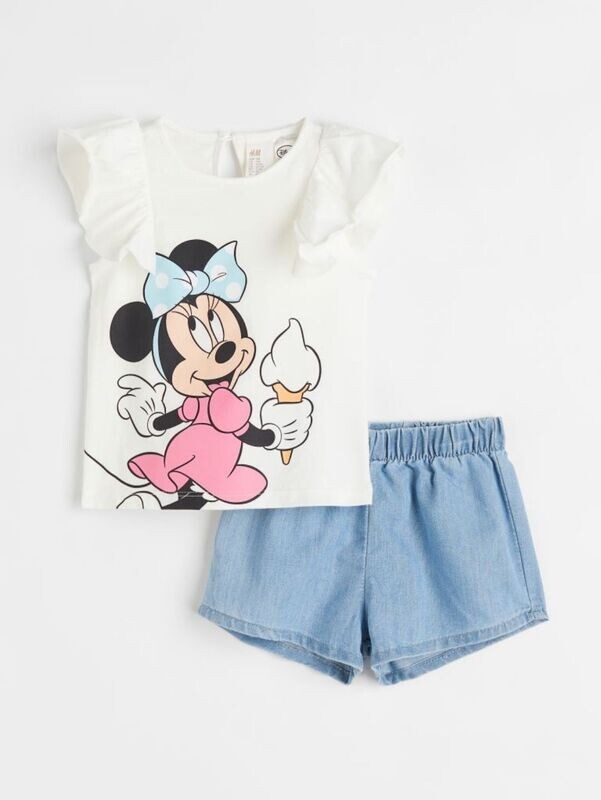 H&M tweedelige set met rpint H&M tweedelige set met rpint
