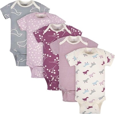 Grow with gerber bodysuit for babygirls per stuk