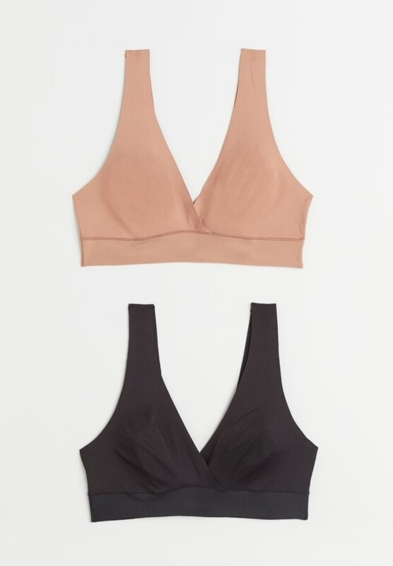 H&M MAMA Set van 2 super soft b-h tops zonder padding H&M MAMA Set van 2 super soft b-h tops zonder padding