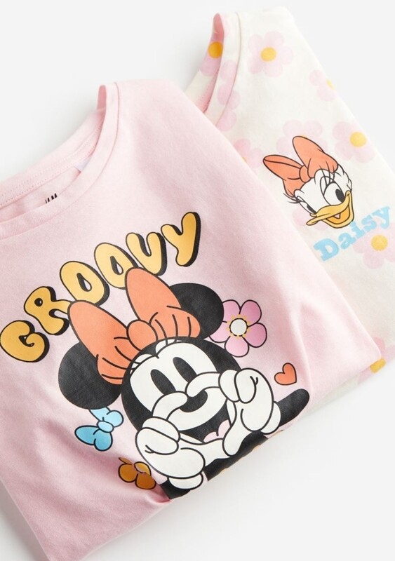 Set van 2 tops met print 