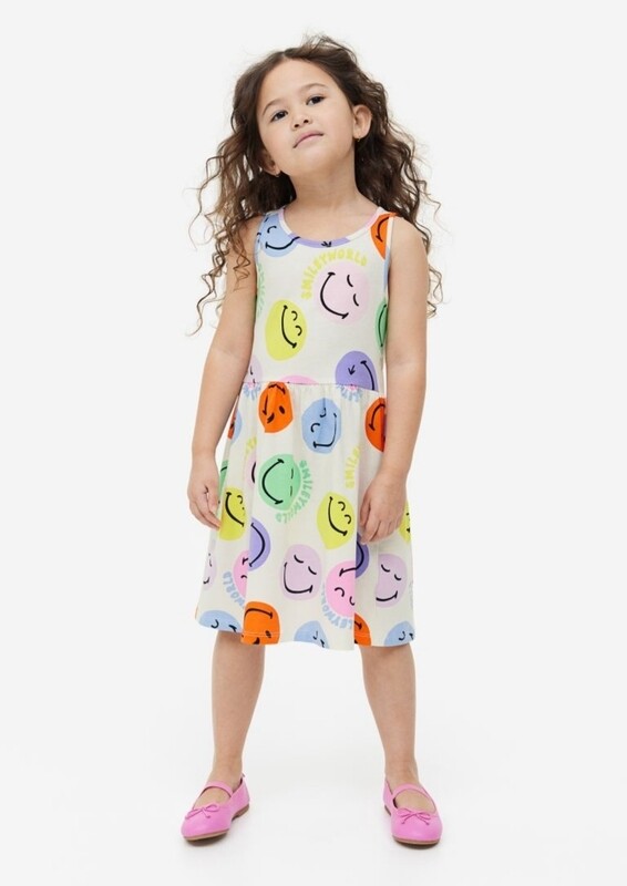 Tricot jurk Smiley world