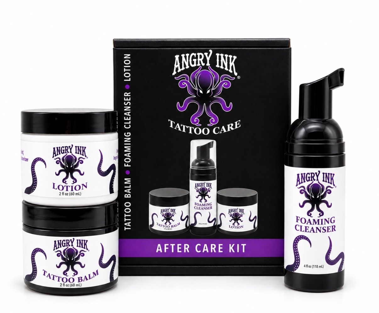 Angry Ink Tattoo Aftercare Kit, Case of 15 @ $17 per Kit (Retail $435)