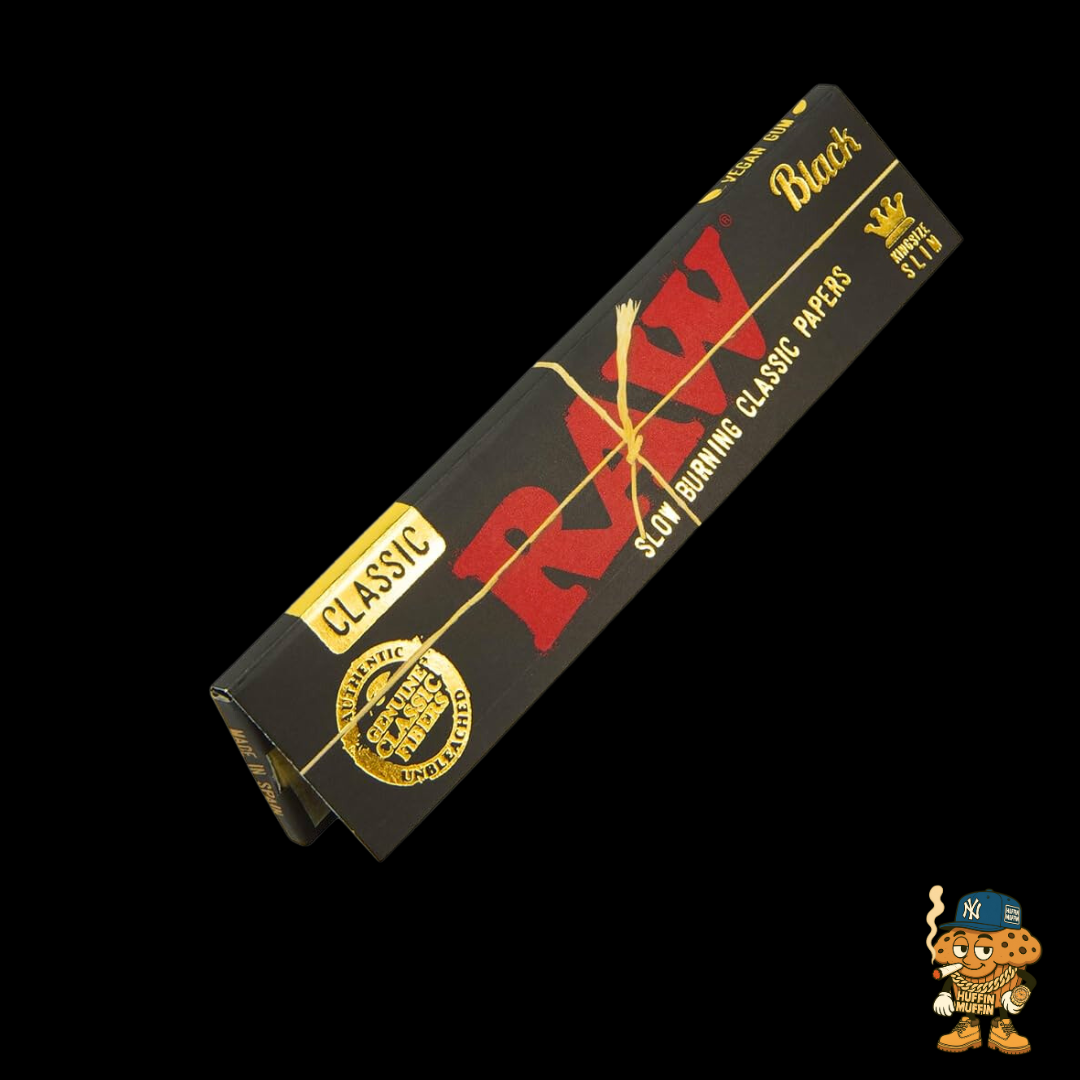 RAW Black King Size Slim Rolling Papers