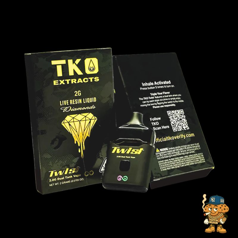 TKO Twist - Dual Tank Premium Live Resin Liquid Diamonds 2g