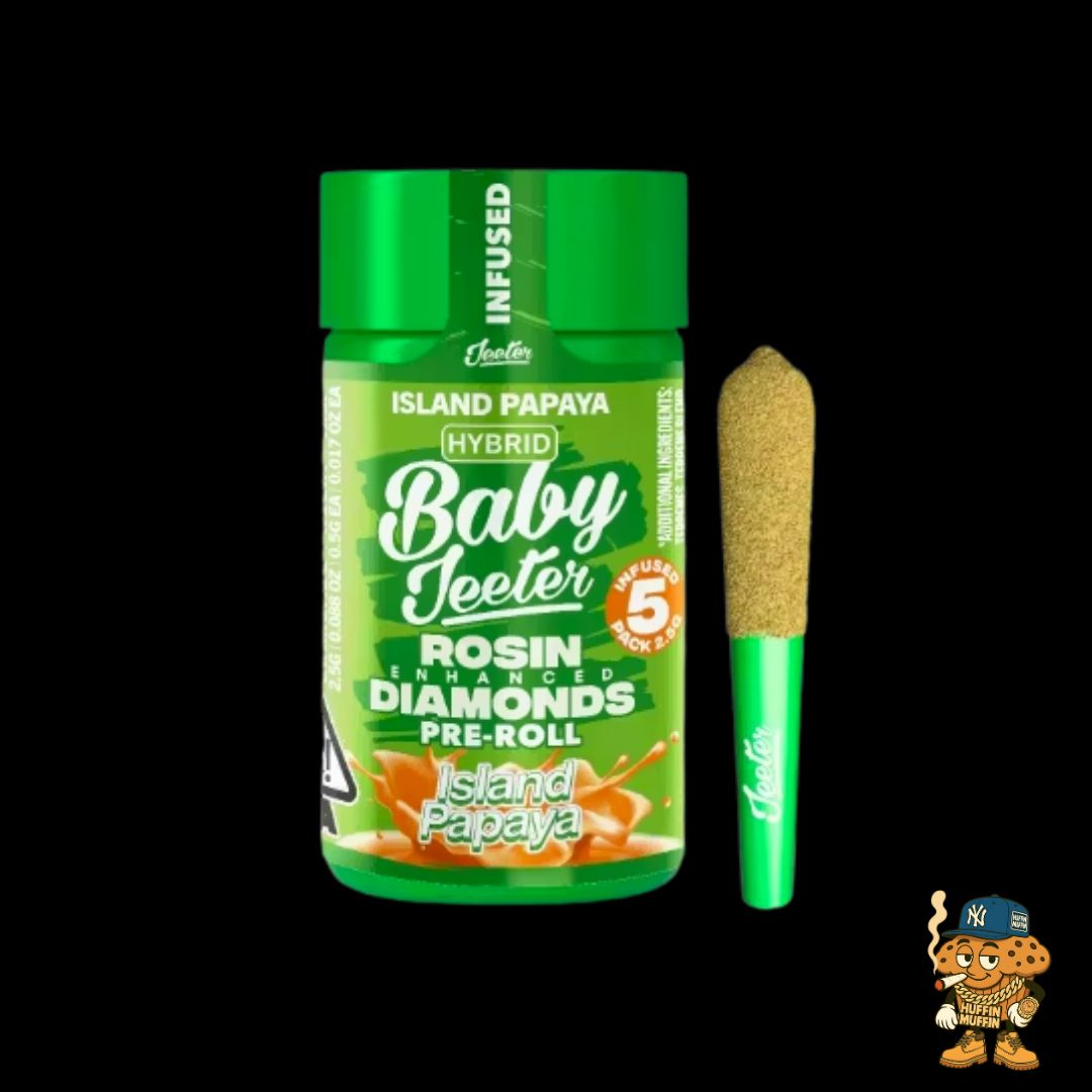 Baby Jeeter Infused Prerolls (5-Pack, 2.5g Total, 0.5g Each)