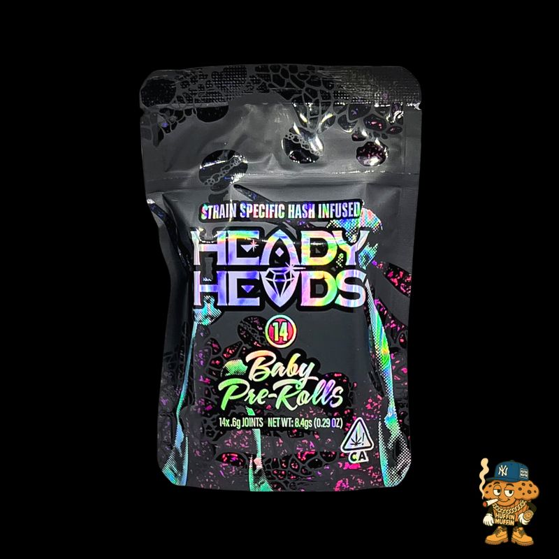 Heady Heads Baby Pre-Rolls (14-Pack, 7g Total, 0.5g Each)