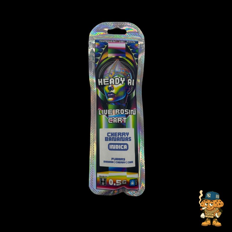 Heady AI 100% Live Rosin Cart 0.5g