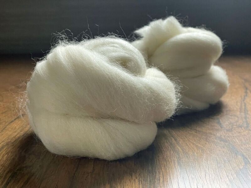 100% natural general purpose carded Wool Fibre  (100grams)