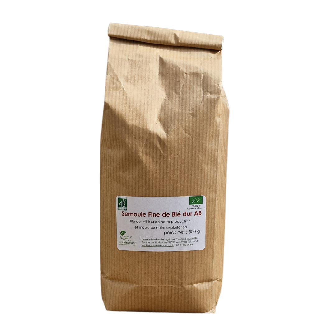 Semoule fine de blé dur AB 500g